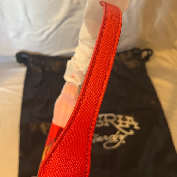 Ed Hardy Red and White Star Shoulder Bag - Picture 11 of 12